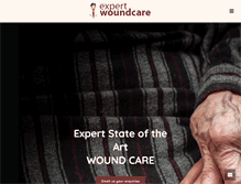 Tablet Screenshot of expertwoundcare.com